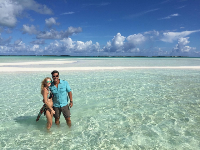 February Point Sandbar Exuma Bahamas