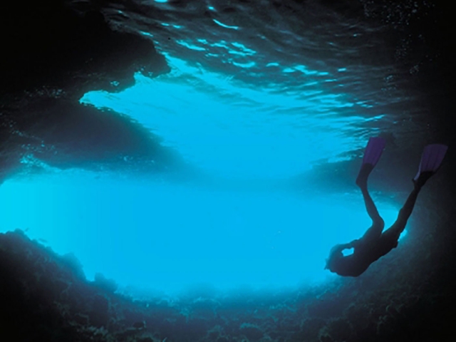 Blue Hole Diving Exuma Bahamas