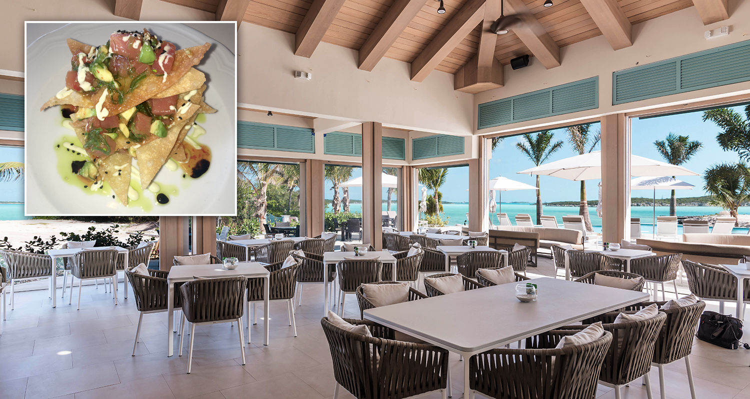 February Point dining at The Rusty Anchor in the Bahamas