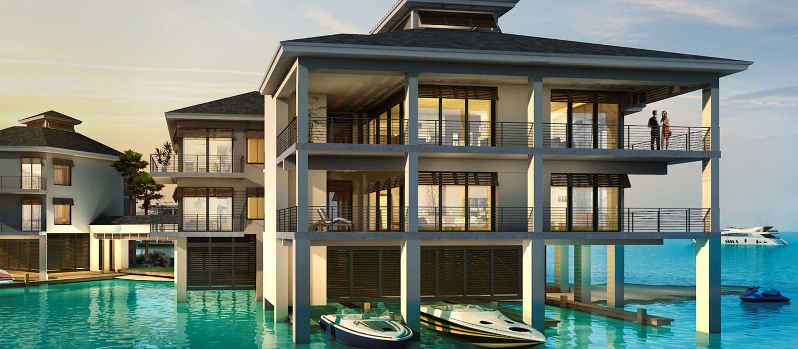 Overwater residences at February Point